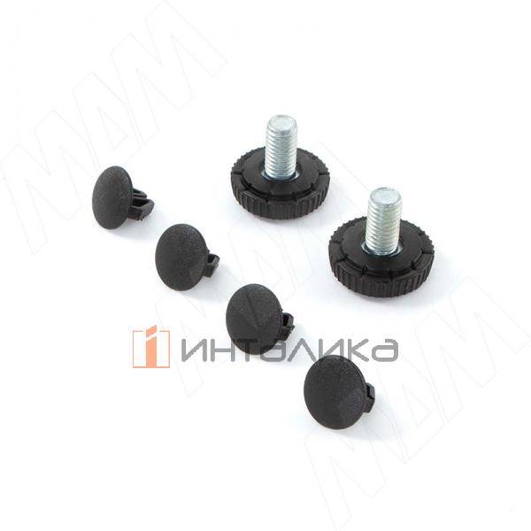 Дижон опора для стола П-образная, 50х10, 595х715 (+10 мм), черный (RAL 9005, муар) – 5