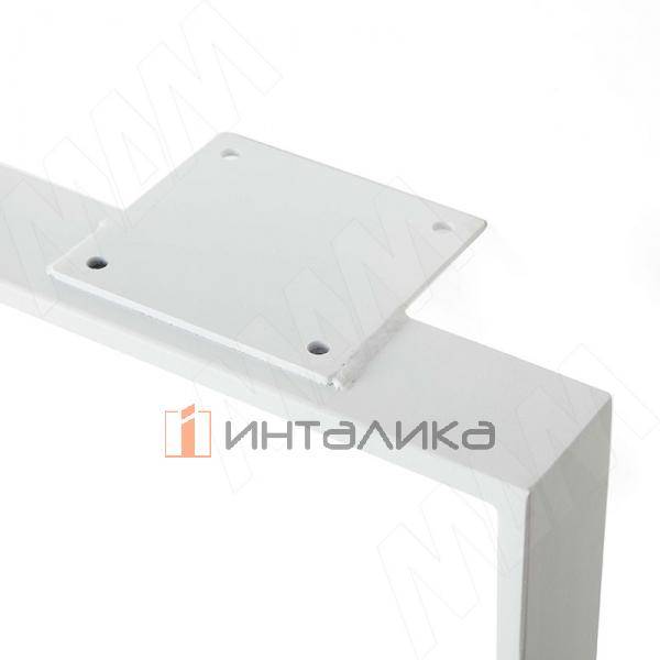 Дижон опора для стола П-образная, 50х10, 595х715 (+10 мм), белый (RAL 9003, муар) (DJ50X10/595X715 WT) – 2