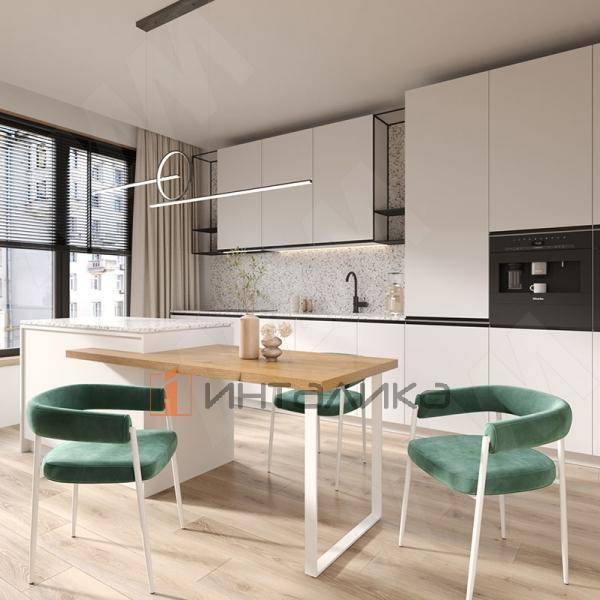 Дижон опора для стола П-образная, 50х10, 595х820 (+10 мм), белый (RAL 9003, муар) – 7