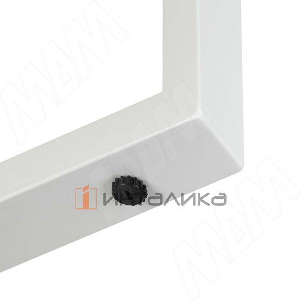 Пилар опора для стола П-образная, 60х30, 445хH820-870 (+10 мм), белый (RAL 9003, муар) – 4