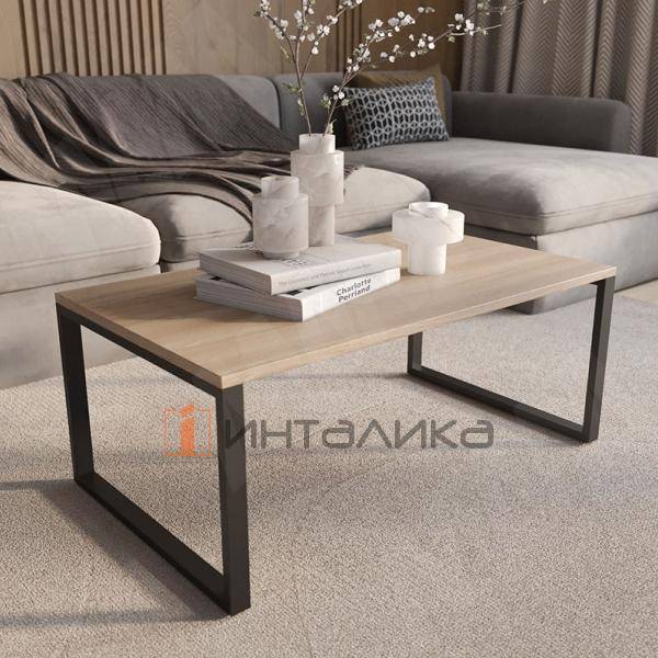 Бордо опора для стола П-образная, 595х400 мм, черный (RAL 9005, муар) – 6