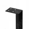 Превью Тулуза опора для стола П-образная, 595х400 мм, черный (RAL 9005, муар) – 3