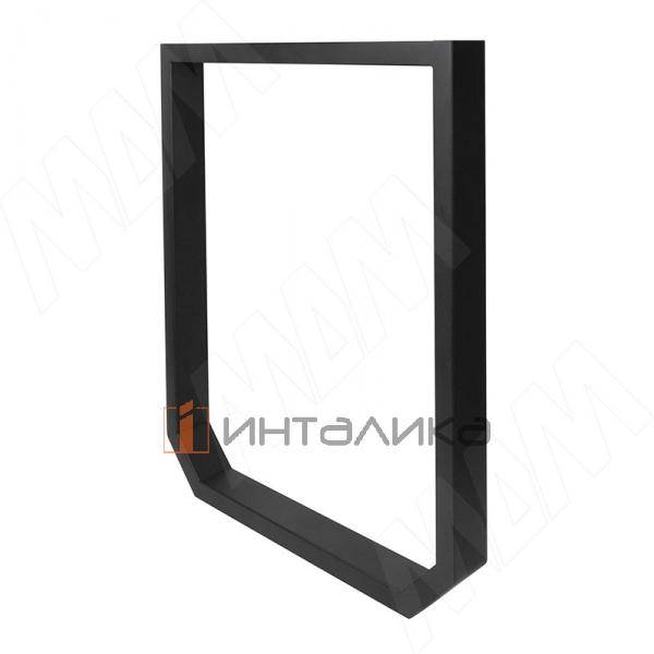 Виго опора для стола П-образная, 60х30, 595хH715+10 мм, черный (RAL 9005, муар) – 2