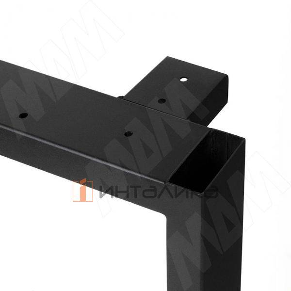 Виго опора для стола П-образная, 60х30, 595хH715+10 мм, черный (RAL 9005, муар) – 3