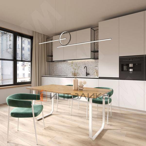 Виго опора для стола П-образная, 60х30, 595хH715+10 мм, белый (RAL 9003, муар) – 6