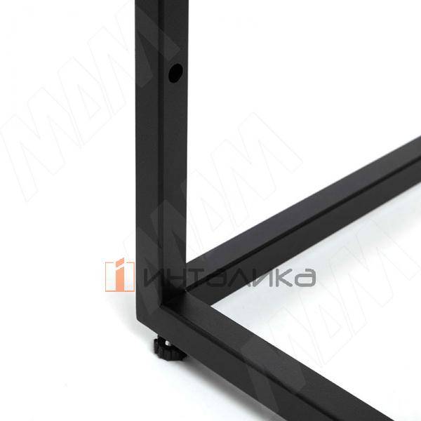 Металлокаркас-стеллаж напольный под стиральную машину 2100х700х250мм черный (RAL9005, муар) (MF.23.2100x700x250.BLC) – 3