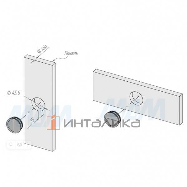 Ручка-раковина D50мм золото матовое – 3