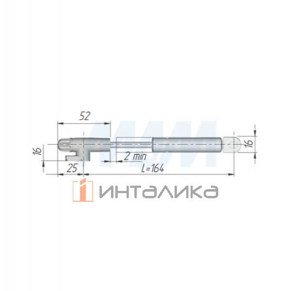 KRABY лифт фрикц. откр., L=164, 60Н (42002010UZ) (1019 0026UZ) – 2