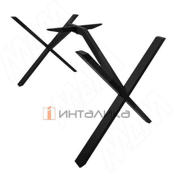 Эссен металлокаркас-стола 710х1200х700мм, черный (RAL9005, муар) – 2