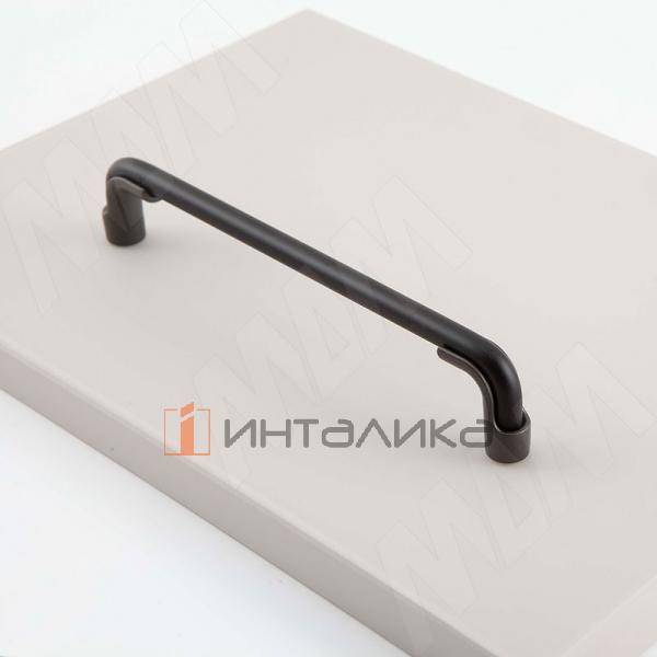 HERMES Ручка-скоба 160мм черный матовый/графит – 3