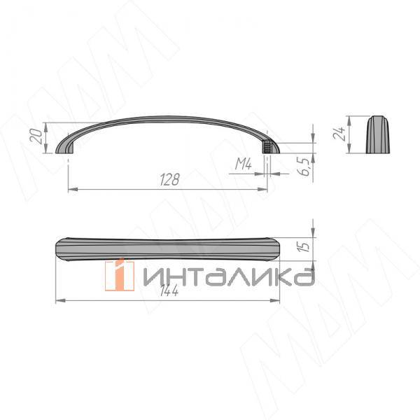 ZAMPA Ручка-скоба 128мм бронза состаренная – 3