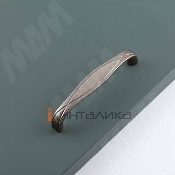 SERPENTE Ручка-скоба 96мм серебро состаренное – 2