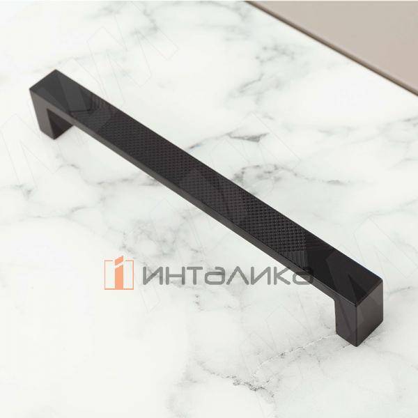 Ручка-скоба 160мм черный матовый – 2