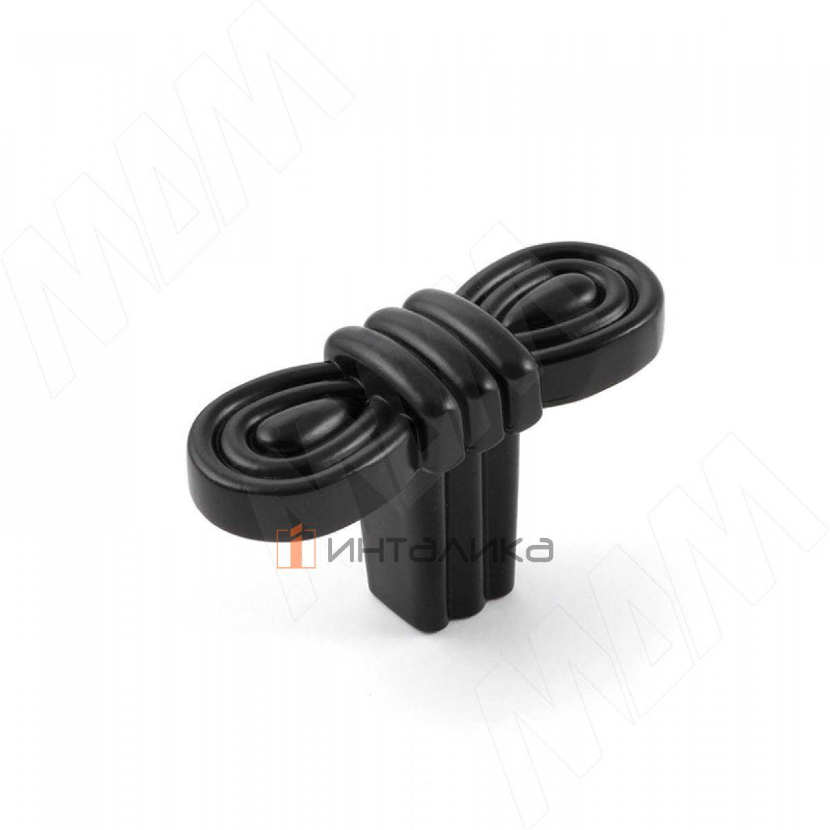 Ручка-кнопка черный матовый