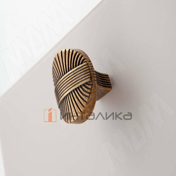 Ручка-кнопка бронза состаренная – 2