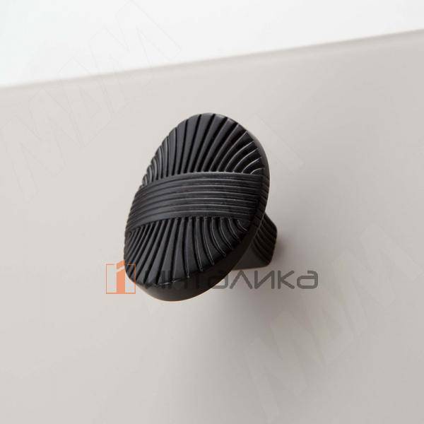 Ручка-кнопка черный матовый – 2