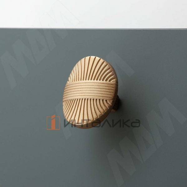 Ручка-кнопка золото матовое – 2