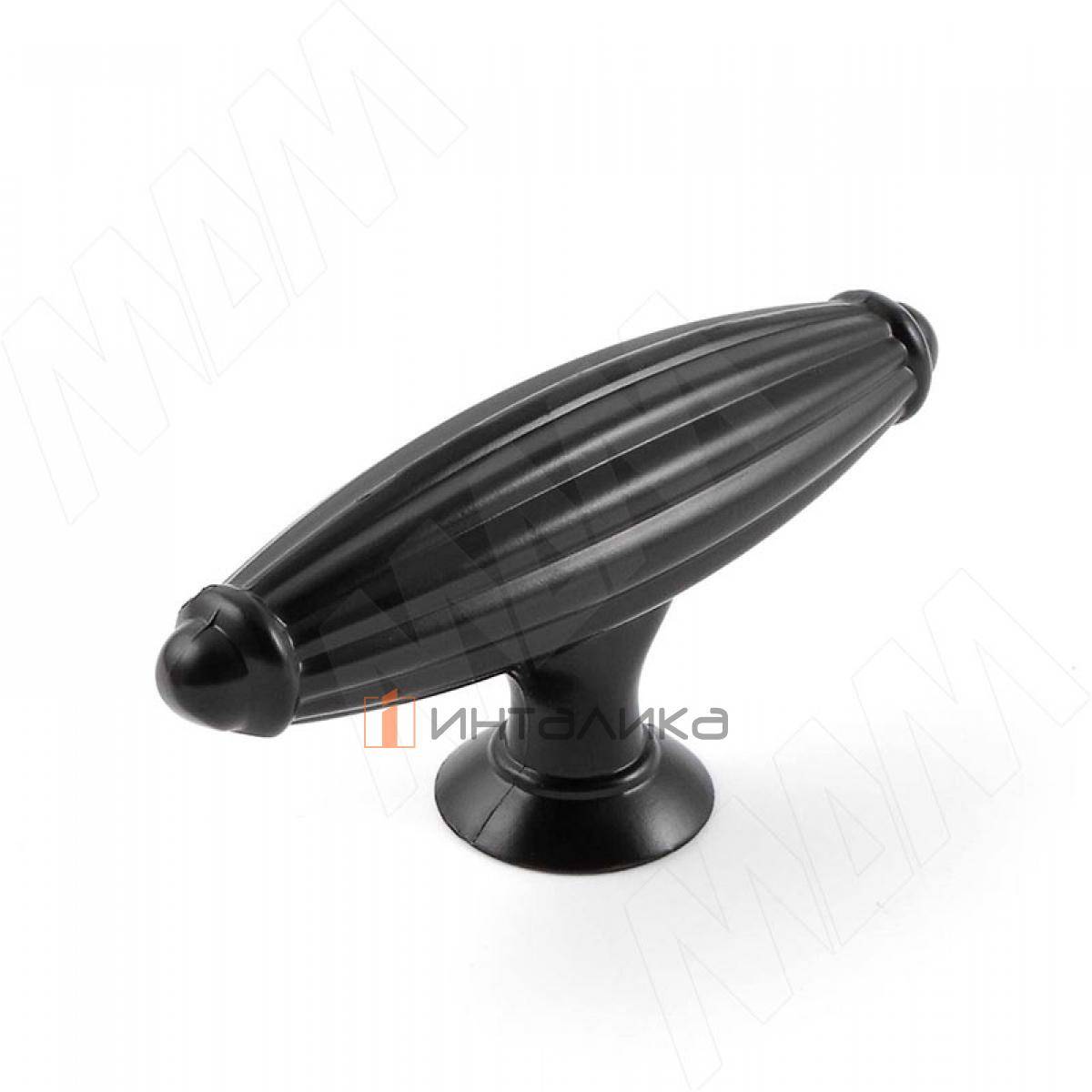 Ручка-кнопка черный матовый