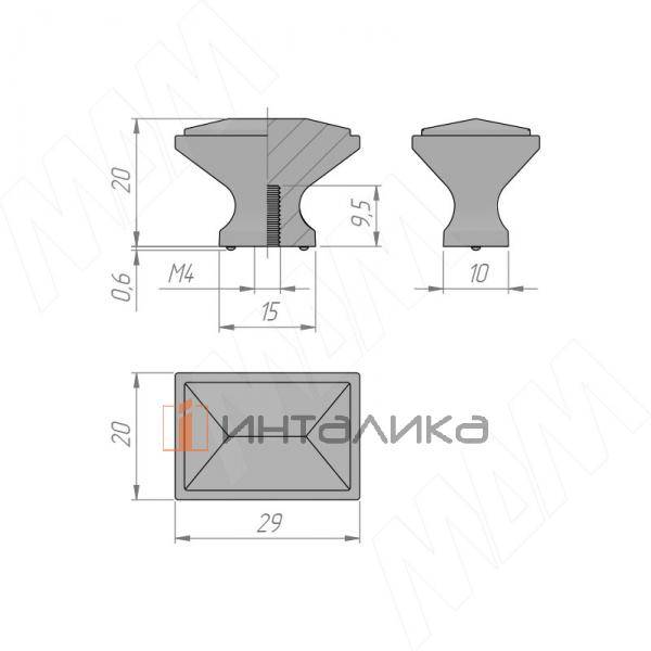 Ручка-кнопка белый матовый – 2