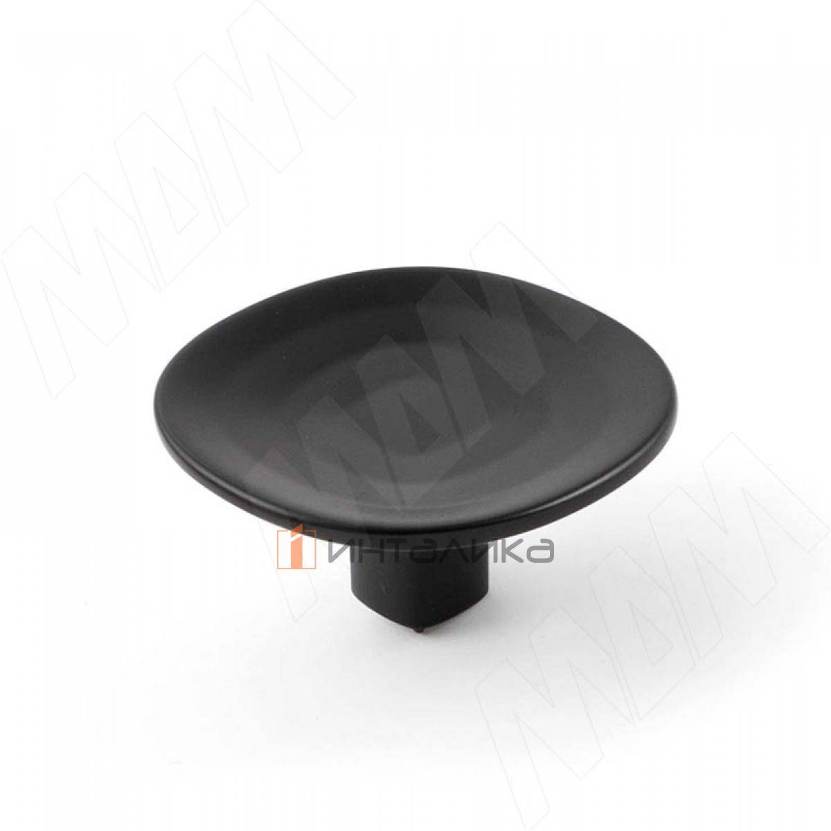 Ручка-кнопка черный матовый