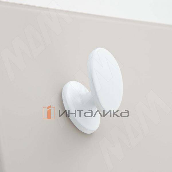 Ручка-кнопка белый матовый – 3