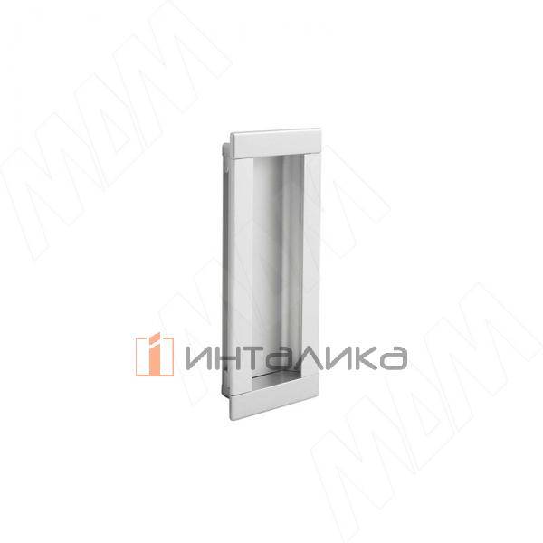 Ручка-раковина 96мм крепление саморезами алюминий матовый – 2