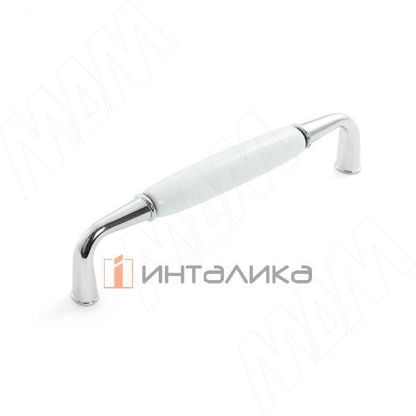 SCANDI Ручка-скоба 128мм хром/керамика – 1