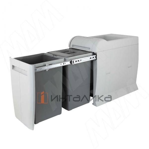 CITY Система сортировки и хранения, 2 емкости (12л+12л), нижнее крепление – 3