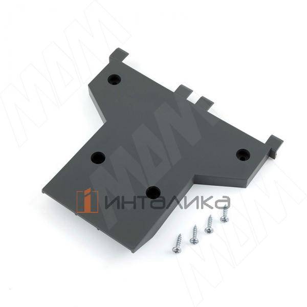 EASY Ведро для мусора подвесное 15л с крышкой, с крепежом, цвет серый базальт RAL7012 – 4