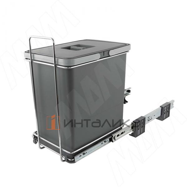 ECOFIL Система сортировки и хранения, 1 емкость (18л), нижнее крепление., напр. полн. выдвиж., плавн. закр. – 3