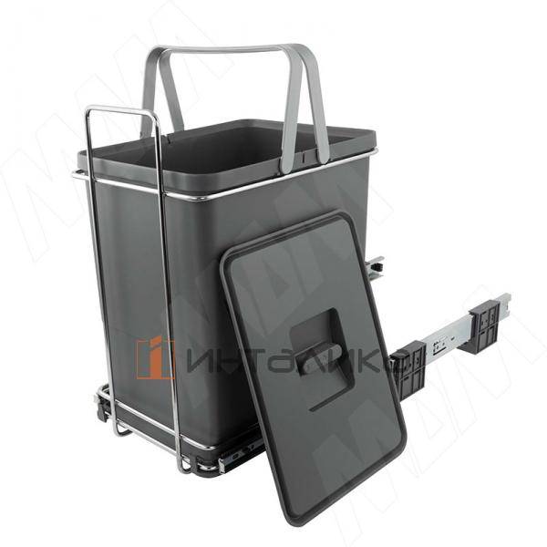 ECOFIL Система сортировки и хранения, 1 емкость (18л), нижнее крепление., напр. полн. выдвиж., плавн. закр. – 2