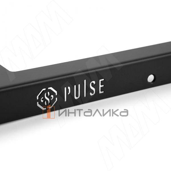 Профиль-ручка 296мм крепление саморезами черный матовый – 2