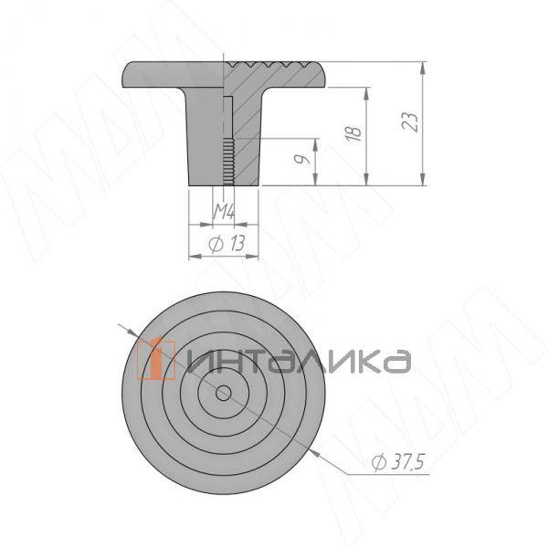 Ручка-кнопка белый матовый – 2