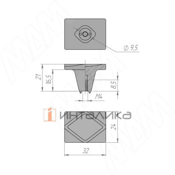 Ручка-кнопка латунь – 2