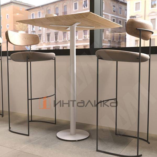 Порту подстолье 450х450, H1100+5мм, белый (RAL 9003, муар) – 2