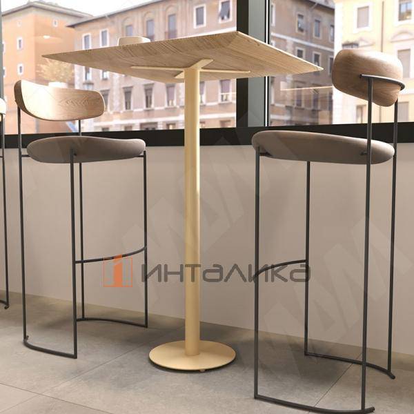 Порту подстолье 450х450, H1100+5мм, золото матовое – 2