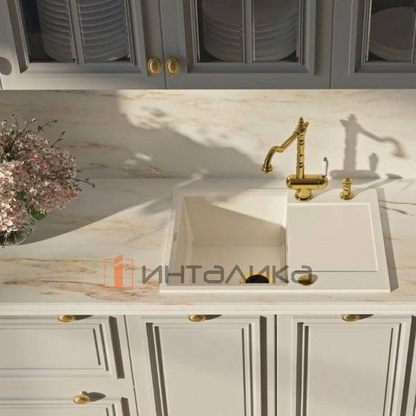 Мойка Omoikiri SAKAIME 68 Tetogranit, 450, накладная, белый – 3