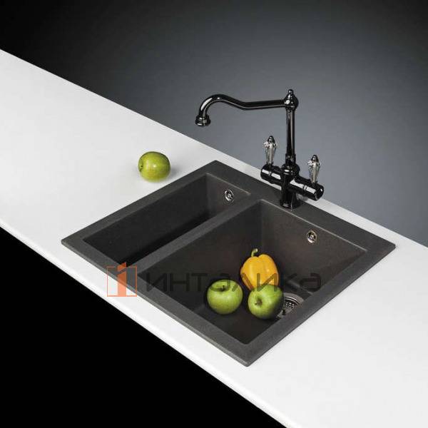 Мойка Omoikiri BOSEN 59-2 Tetogranit, 600, накладная, leningrad grey – 4