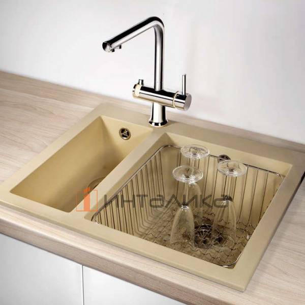 Мойка Omoikiri BOSEN 59-2 Tetogranit, 600, накладная, leningrad grey – 5