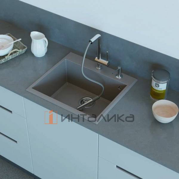 Мойка Omoikiri TEDORI 57 Tetogranit, 600, накладная, ваниль – 3