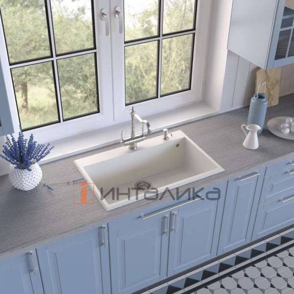 Мойка Omoikiri TEDORI 79 Tetogranit, 800, накладная, leningrad grey – 3