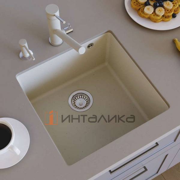 Мойка Omoikiri BOSEN 44-U Tetogranit, 500, под столешницу, черный – 3