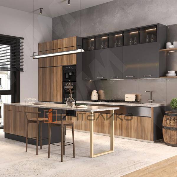 Пилар опора для стола П-образная, 60х30, 595xH870 (+10 мм), золото матовое – 6