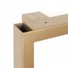 Превью Пилар опора для стола П-образная, 60х30, 595xH870 (+10 мм), золото матовое – 3
