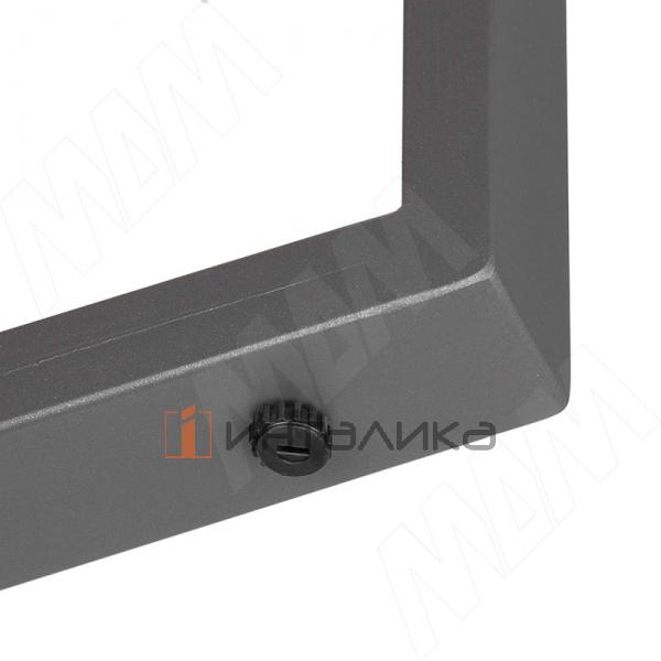 Пилар опора для стола П-образная, 60х30, 445xH1040 (+10 мм), графит – 4