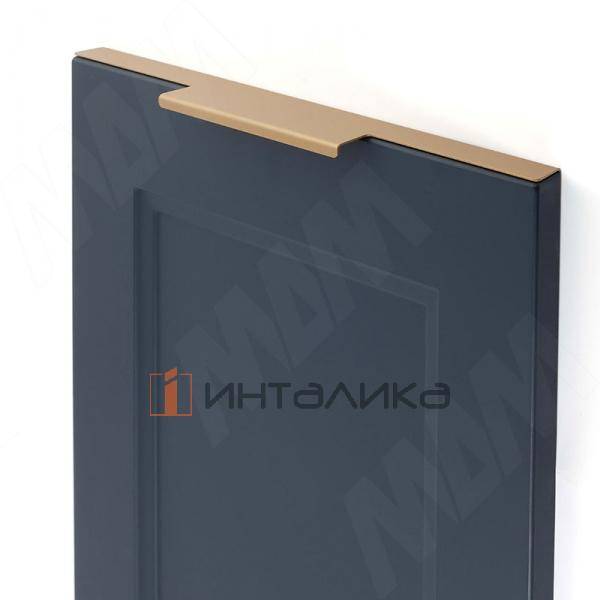 Профиль-ручка 396мм крепление саморезами золото матовое – 2