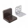 Превью ANGLE Уголок мебельный с пластиковой накладкой 30х30х30 мм, темно-коричневый – 1