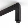 Превью Опора декоративная Н120мм (370x120x20) черный матовый – 2
