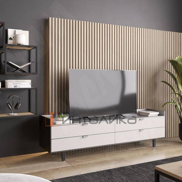 Опора декоративная Н120мм (370x120x40) черный матовый – 4