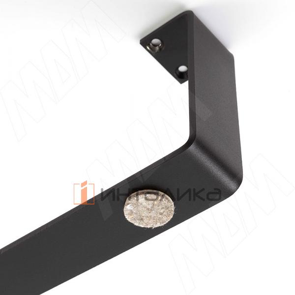 Опора декоративная Н120мм (370x120x40) черный матовый – 2